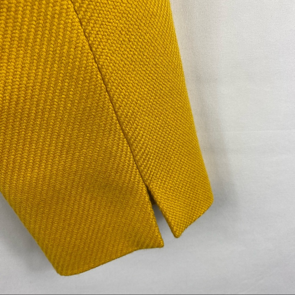 TALBOTS Women's Yellow Wool Blend Coat NWT in Size 12P - Picture 6 of 7